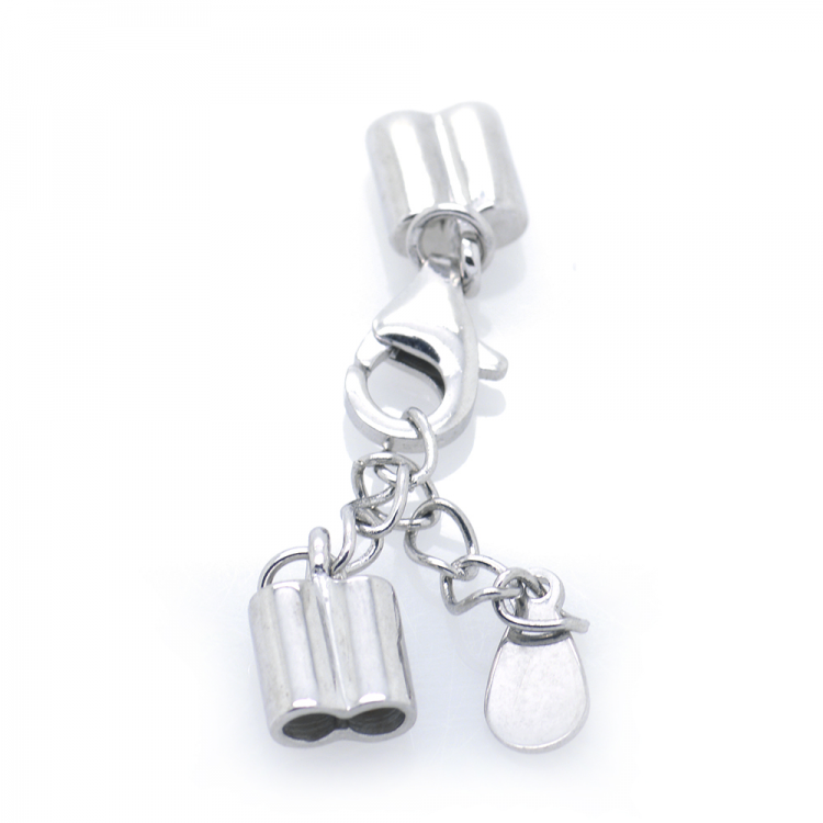 DIY Chiusura per bracciale in argento 925 44,78 x 6,89 x 3,67 mm