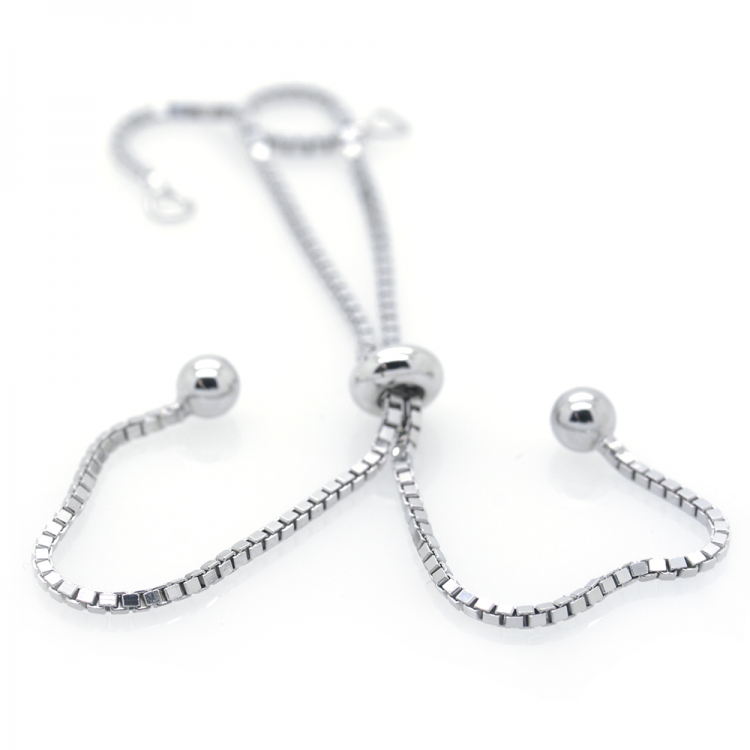 DIY Adjustable bracelet or necklace clasp in 925 silver