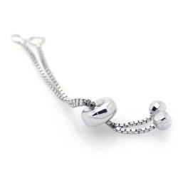 DIY Adjustable bracelet or necklace clasp in 925 silver