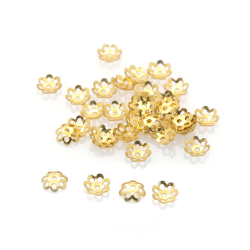 DIY Rhodium plated 925 silver flower bead from 4 to 13 mm