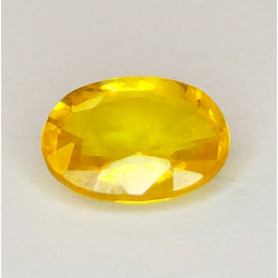1,91 ct Saphir jaune taille ovale  8,73 x 6,70 x 3,41 mm