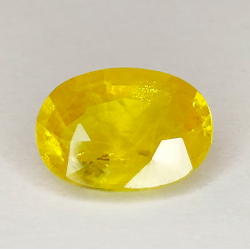 2.54ct Yellow Sapphire Oval Cut 9.48x6.95x4.28mm