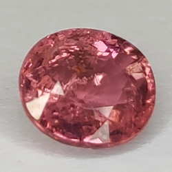 1,46 ct Tourmaline taille ovale 6,96 x 6,25 x 4,81 mm