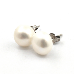 Perle und Silber 925 Ohrringe