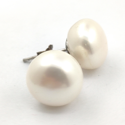 Boucles d'oreilles perle et argent 925