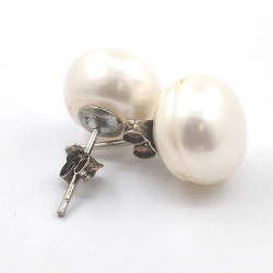 Perle und Silber 925 Ohrringe