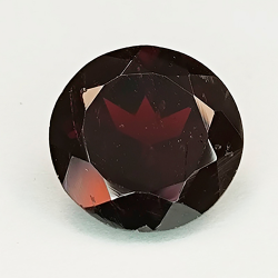 Granat, rund geschliffen, 14 bis 12 mm, 1 Stück