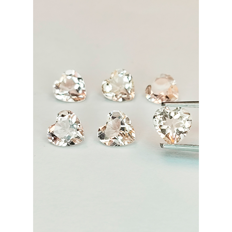 1 ct Morganit im Herzschliff, 5 mm