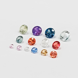 Zafiro multicolor talla redonda 1,1 a 3,7 mm 1ct