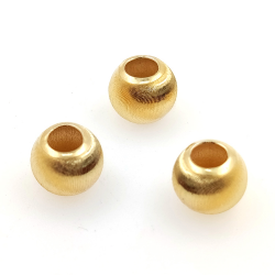 DIY : perle sphérique de 1 gramme en argent 925 plaquée au rhodium blanc, à l'or jaune ou à l'or rose.