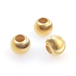 DIY : perle sphérique de 1 gramme en argent 925 plaquée au rhodium blanc, à l'or jaune ou à l'or rose.