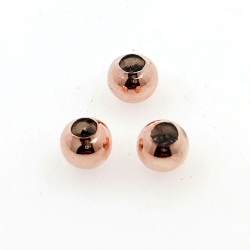 Fai da te: perlina a sfera da 1 grammo con silicone, in argento 925 placcato in rodio, 5, 4, 3 mm