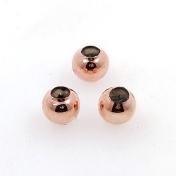 DIY 1 gramo Abalorio bola con silicona en plata 925 bañada en rodio 5, 4, 3  mm