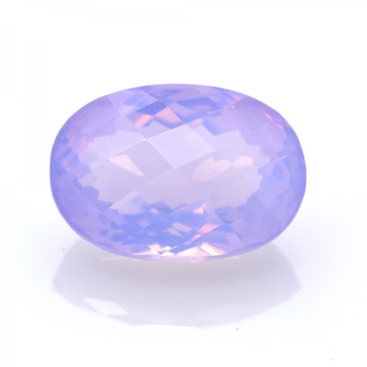 15,63ct Amethyst oval Schnitt mit Schachbrett 19,18x13,38mm