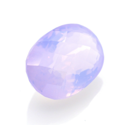 15,63ct Amethyst oval Schnitt mit Schachbrett 19,18x13,38mm