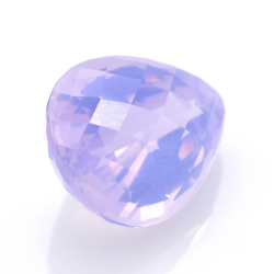 25,40ct Amethyst Birne Schnitt mit Schachbrett 22,88x17,16mm