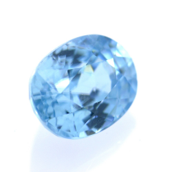 2,38 ct Zircón Azul Talla Ovalada