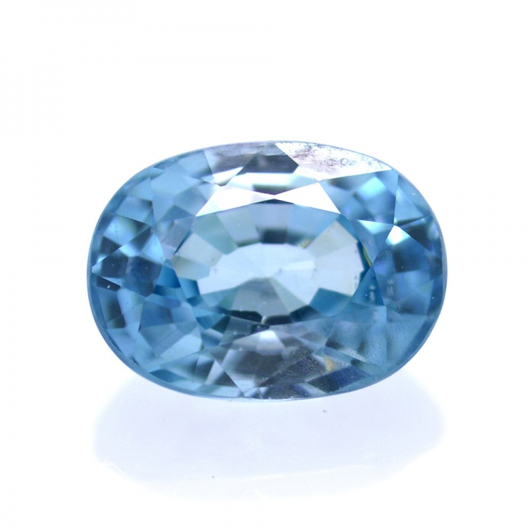 2,27 ct Natural Blue Zircon Oval Cut