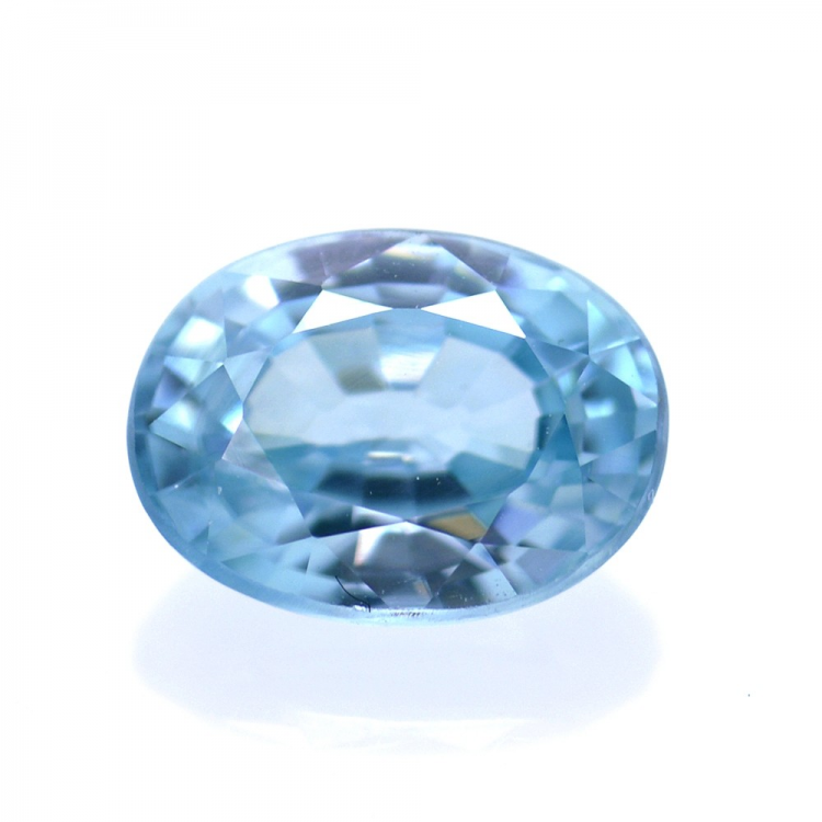 1,93 ct Zircón Azul Talla Ovalada