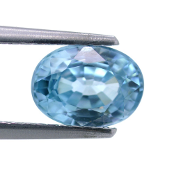 1,93 ct Zircón Azul Talla Ovalada