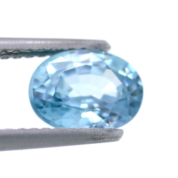 1,93 ct Zircón Azul Talla Ovalada