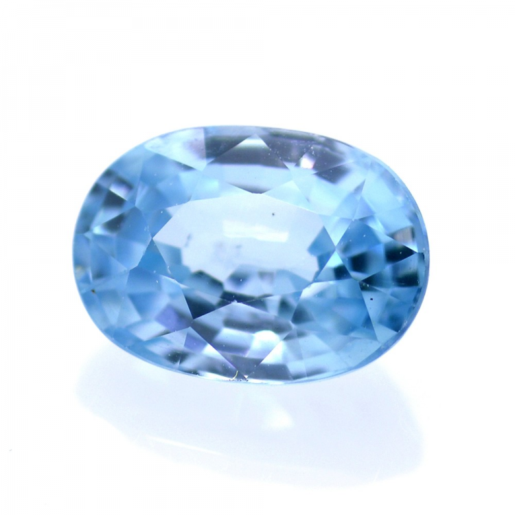 2,16 ct Zircón Azul Talla Ovalada