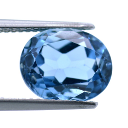 5,09 ct London Blue Topas Oval Schnitt