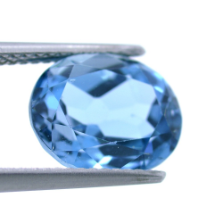 5,09 ct London Blue Topas Oval Schnitt