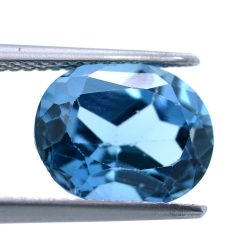 4,75 ct  Topacio London Blue Talla Ovalada