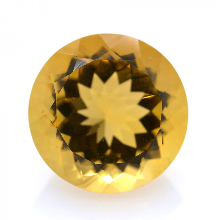 13,39 ct. Quartz Citrine Coupure Ronde