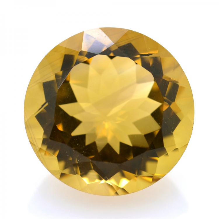 13,40 ct. Quartz Citrine Coupure Ronde