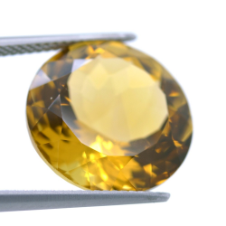 13,40 ct. Quartz Citrine Coupure Ronde