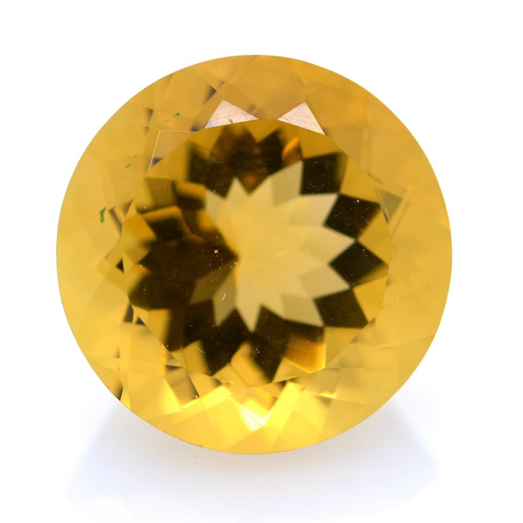 14,17 ct. Quartz Citrine Coupure Ronde