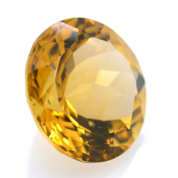 14,17 ct. Quartz Citrine Coupure Ronde