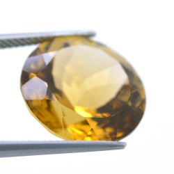 14,17 ct. Quartz Citrine Coupure Ronde