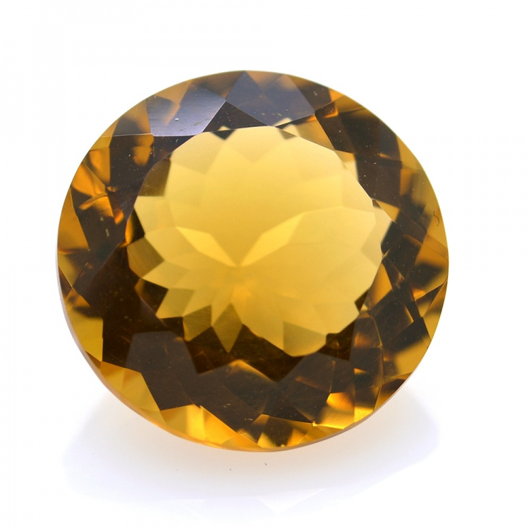 11,97 ct. Quartz Citrine Coupure Ronde