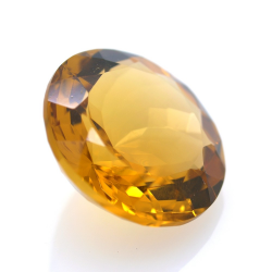 11,97 ct. Quartz Citrine Coupure Ronde