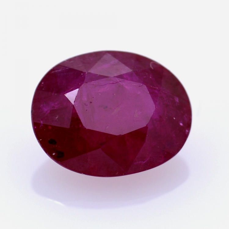 2,51 ct Rubino Facettato Ovale