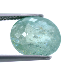 6.83ct. Paraiba Tourmaline Oval Cut 12.44x10.48mm