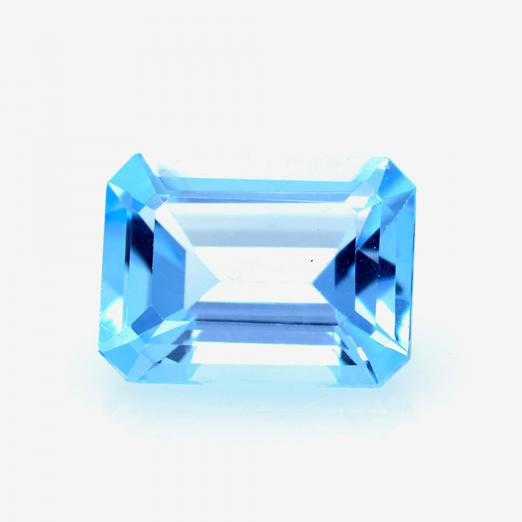 13,73 ct Blau Topas Smaragd Schnitt