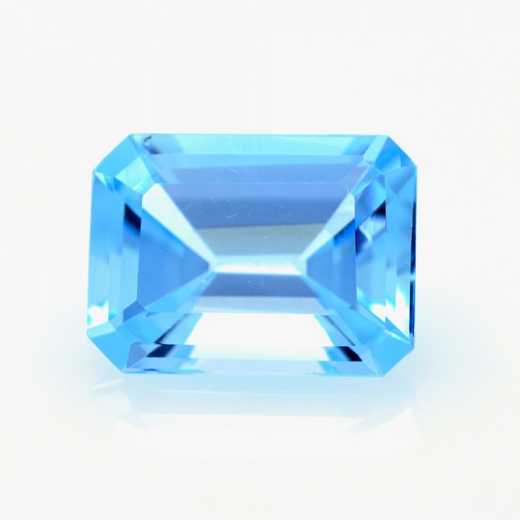 13,35 ct Blau Topas Smaragd Schnitt