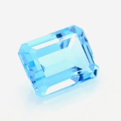 14,75 ct Blau Topas Smaragd Schnitt