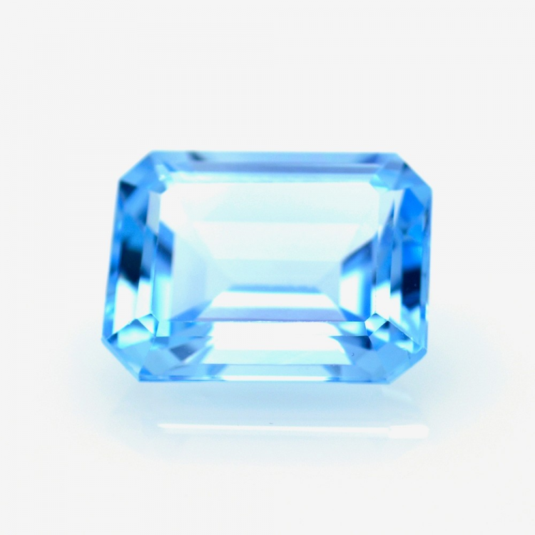 14,51 ct Blau Topas Smaragd Schnitt