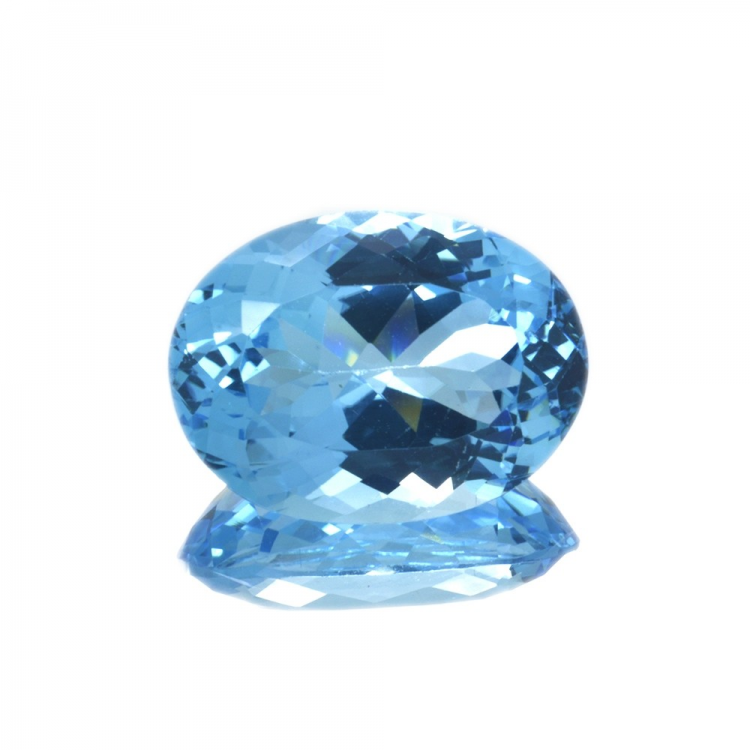 20,69 ct  Topacio Azul Talla Oval