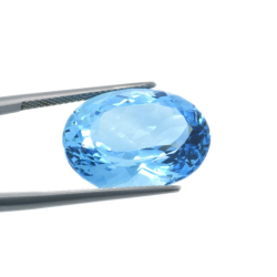 20,69 ct  Topacio Azul Talla Oval