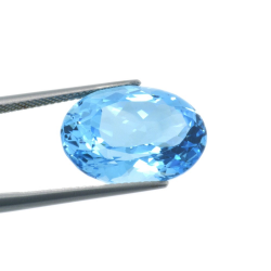 16,64 ct  Topacio Azul Talla Oval