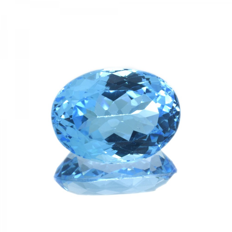 20,77 ct  Topacio Azul Talla Oval