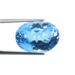 20,77 ct  Topacio Azul Talla Oval