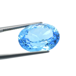 20,77 ct  Topacio Azul Talla Oval