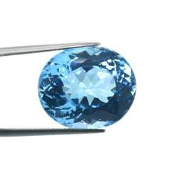 27,02 ct  Topacio Azul Talla Oval